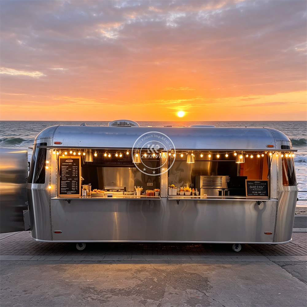 Fast Food With Snacks - Customized Mobile Hot Dog Snack Trailer