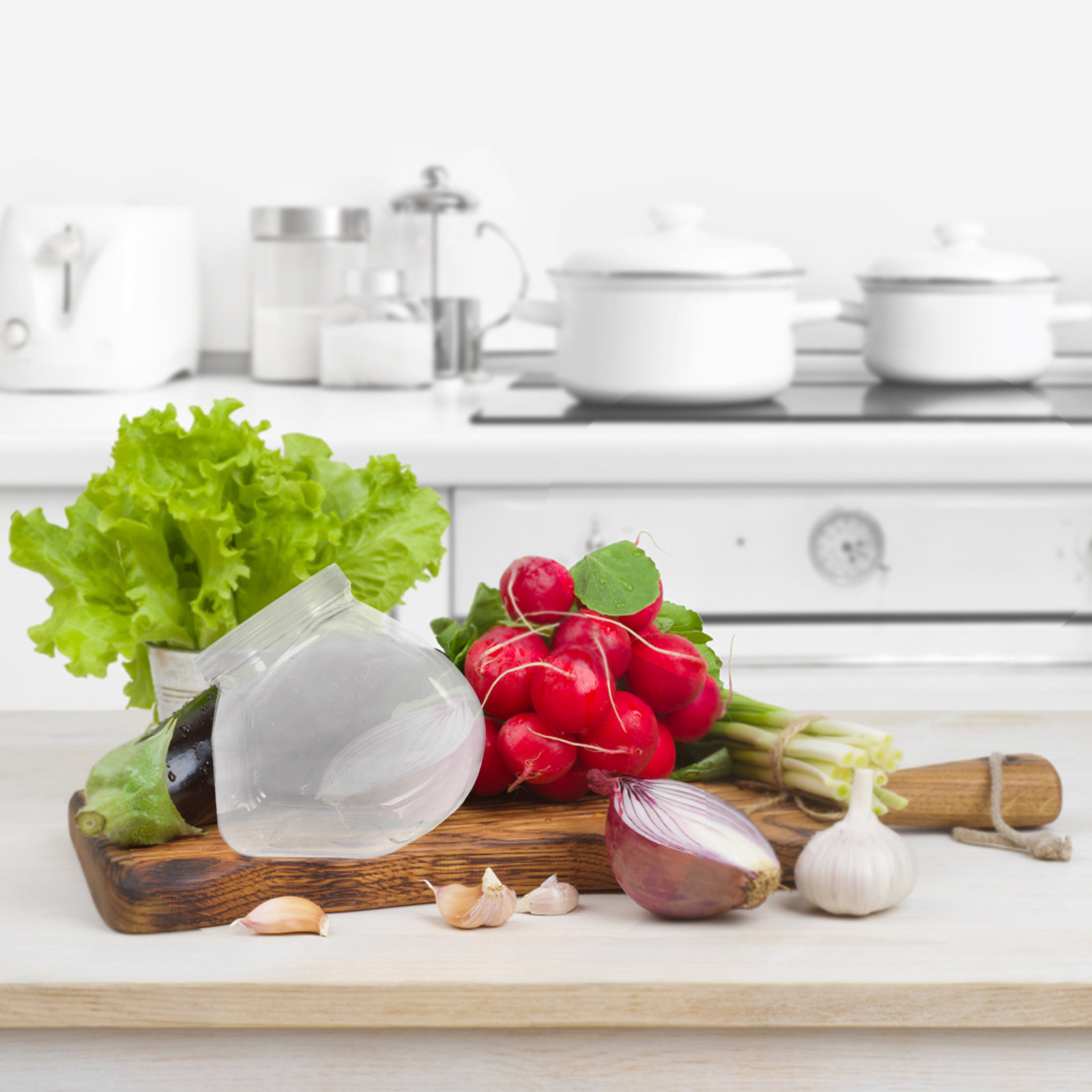 Food Snacks Candy - Plastic Candy Jar Clear Slanted Storage