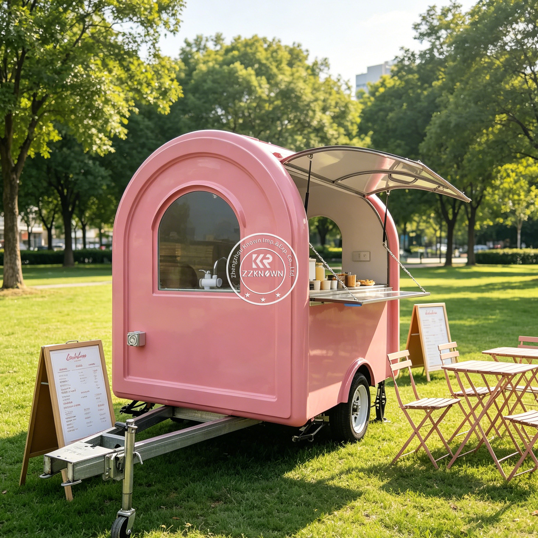 Fast Food With Snacks - Mobile Mobile Waffle Dessert Truck Sweet