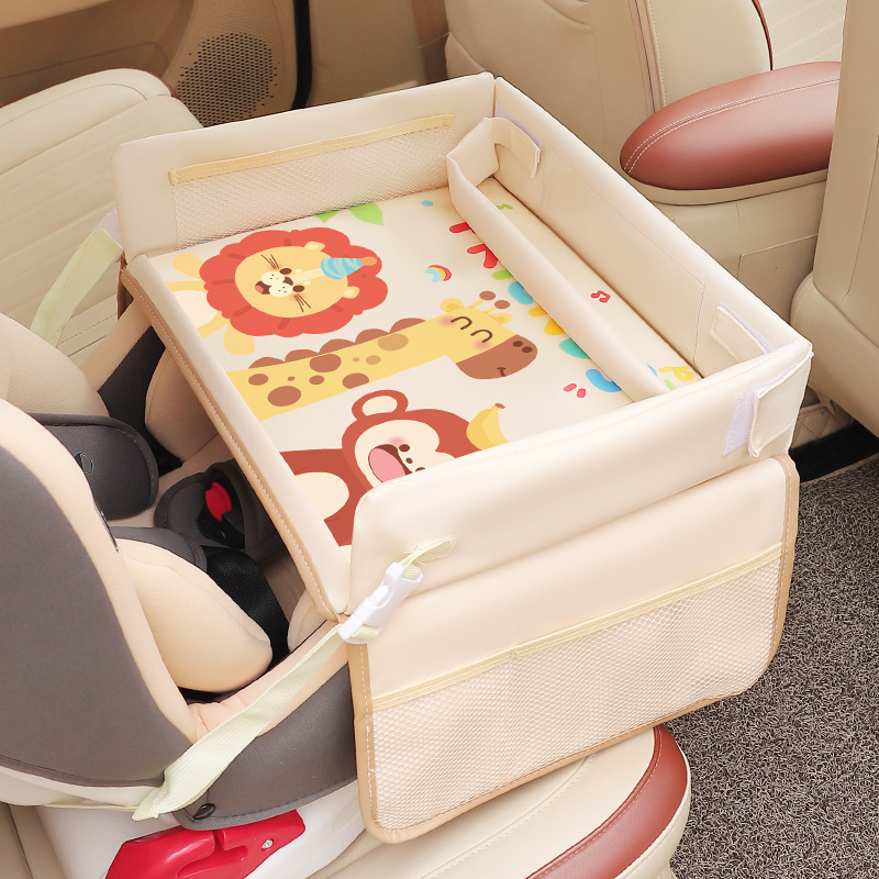 Food Snacks For Toddlers - Cartoon Kids Car Seat Tray Table