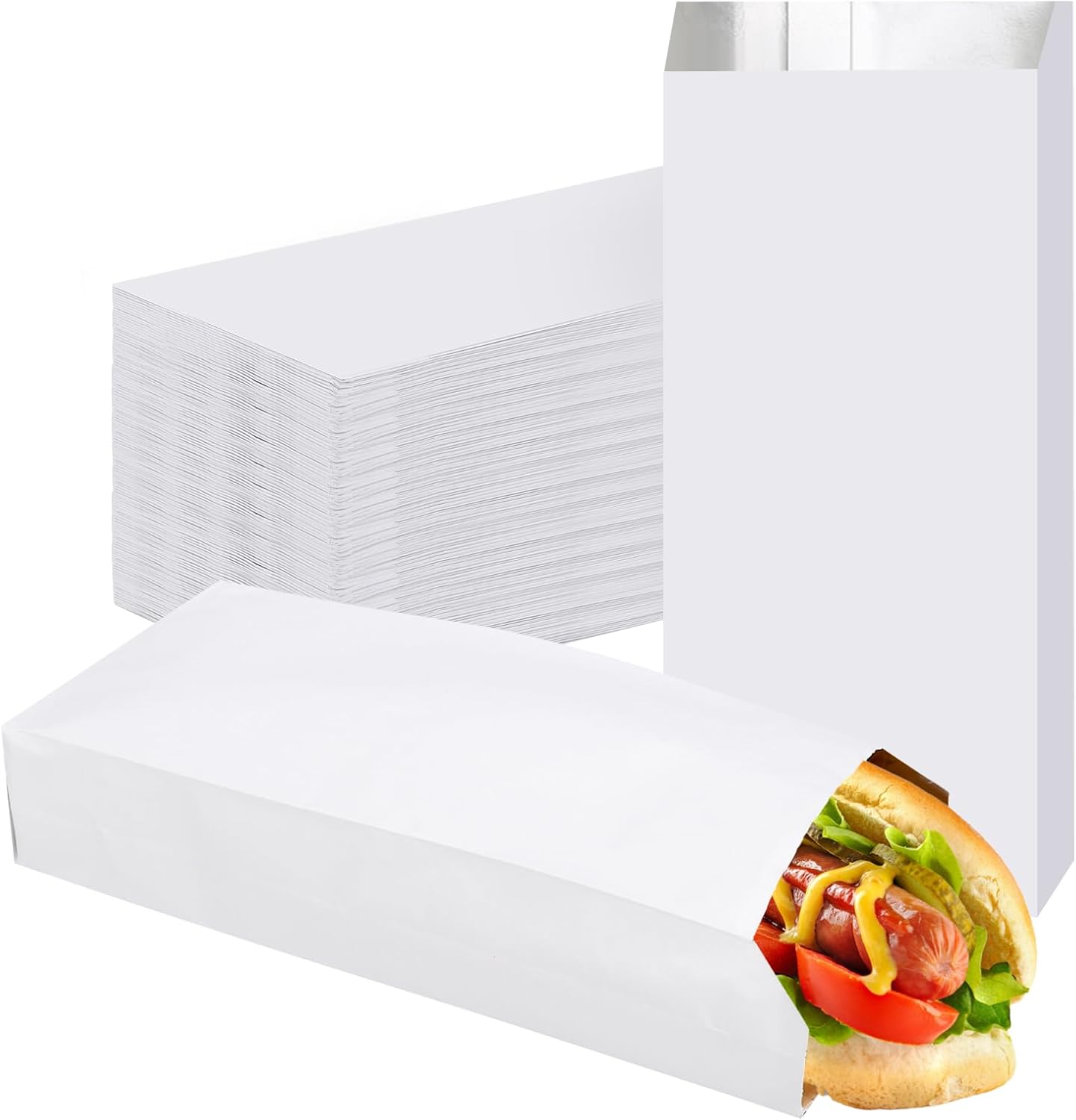 Fast Food With Snacks - Aluminum Foil Hot Dog Bags 200