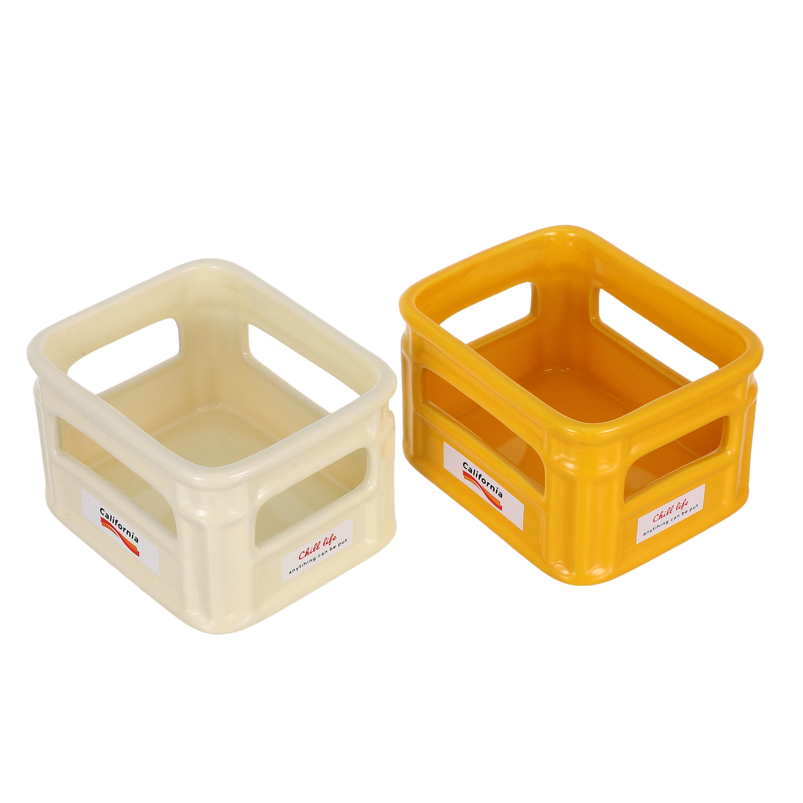 Food Platter Snacks - 2Pcs Ceramic Snack Platter Unique Design
