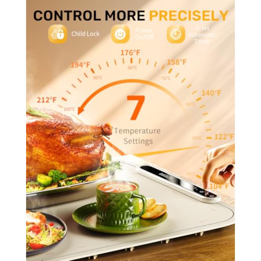 Warming Mat for Food, VEPOKA F - Food & Snacks Pdf recension och pris