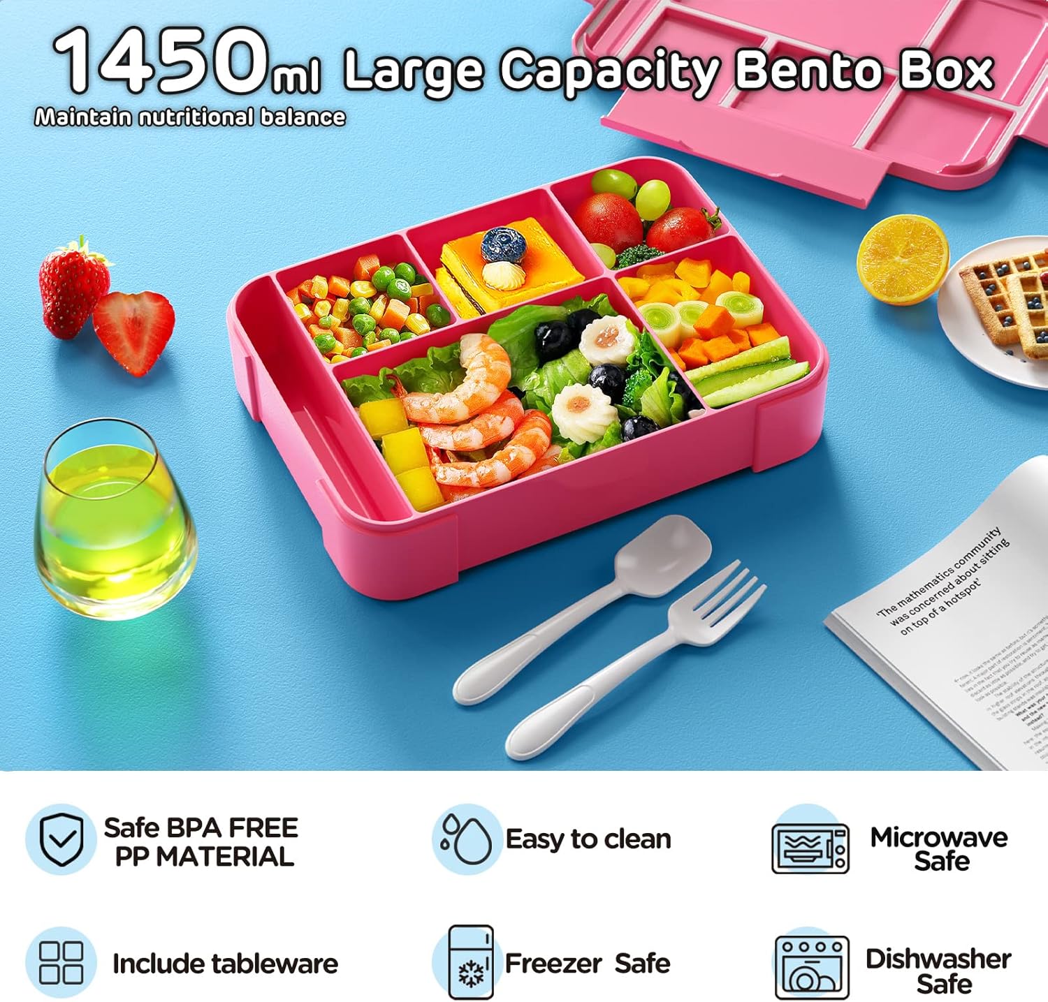 Jelife Kids Bento Box Lunch Bo - Food Snacks For Toddlers recension och pris