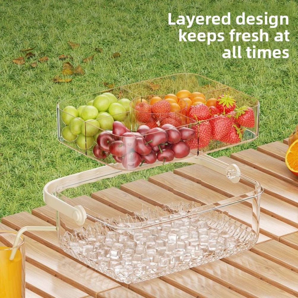 Plastic Refrigerator Spins Fru - Food Platter Snacks recension och pris