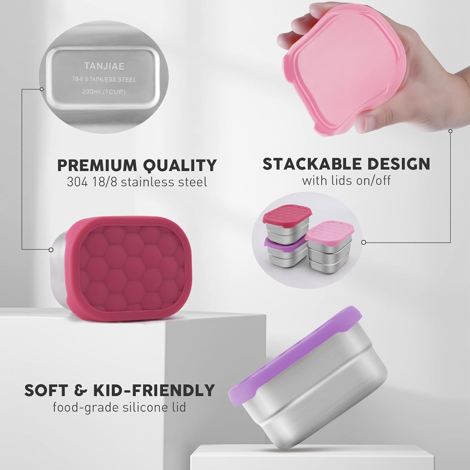 Tanjiae Small (1 CUP) Stainles - Food Snacks For Toddlers recension och pris