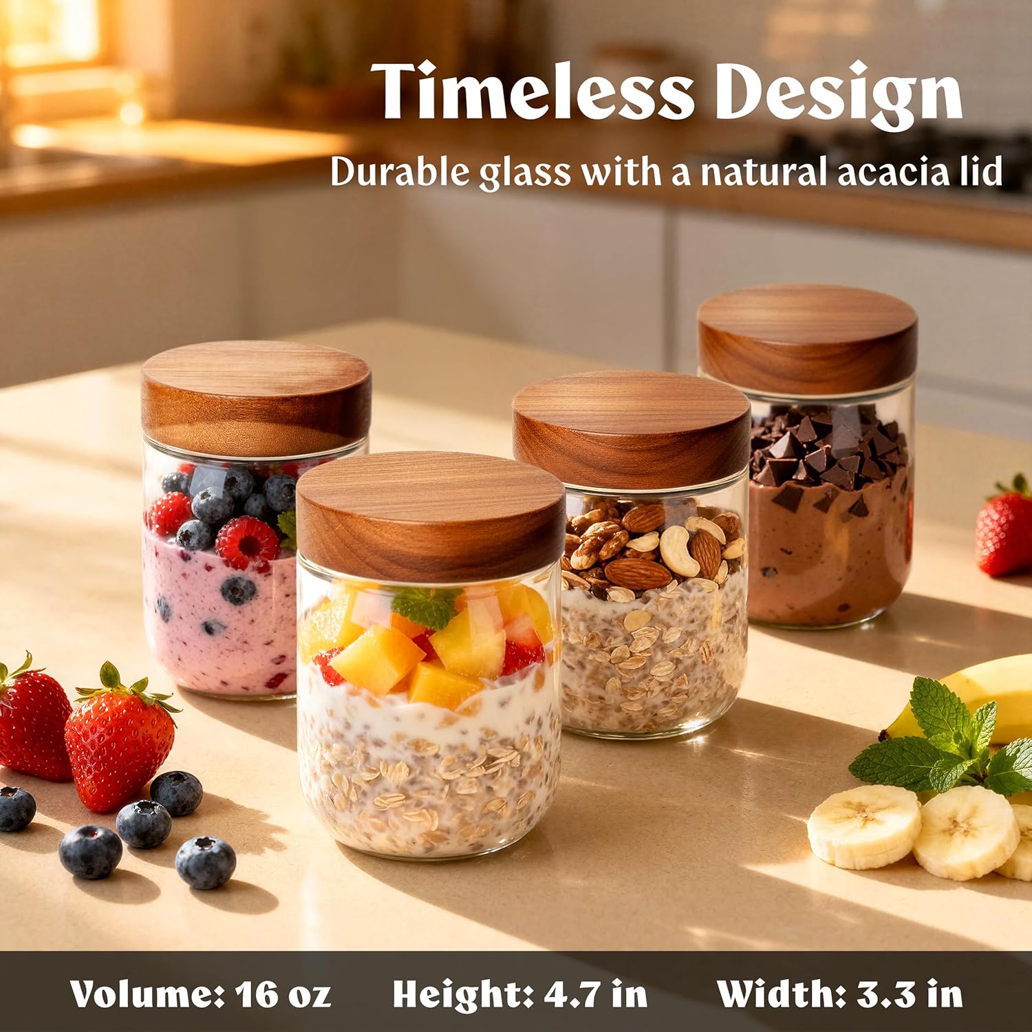Overnight Oats Containers with - Food X recension och pris