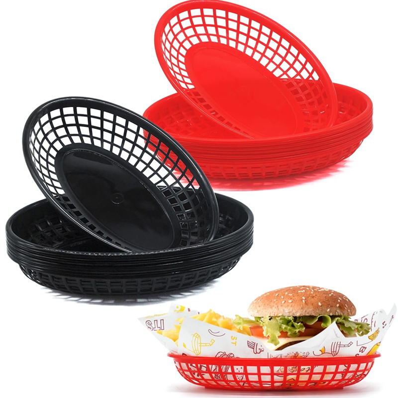 Plastic Fast Food Basket Oval  - Fast Food With Snacks recension och pris
