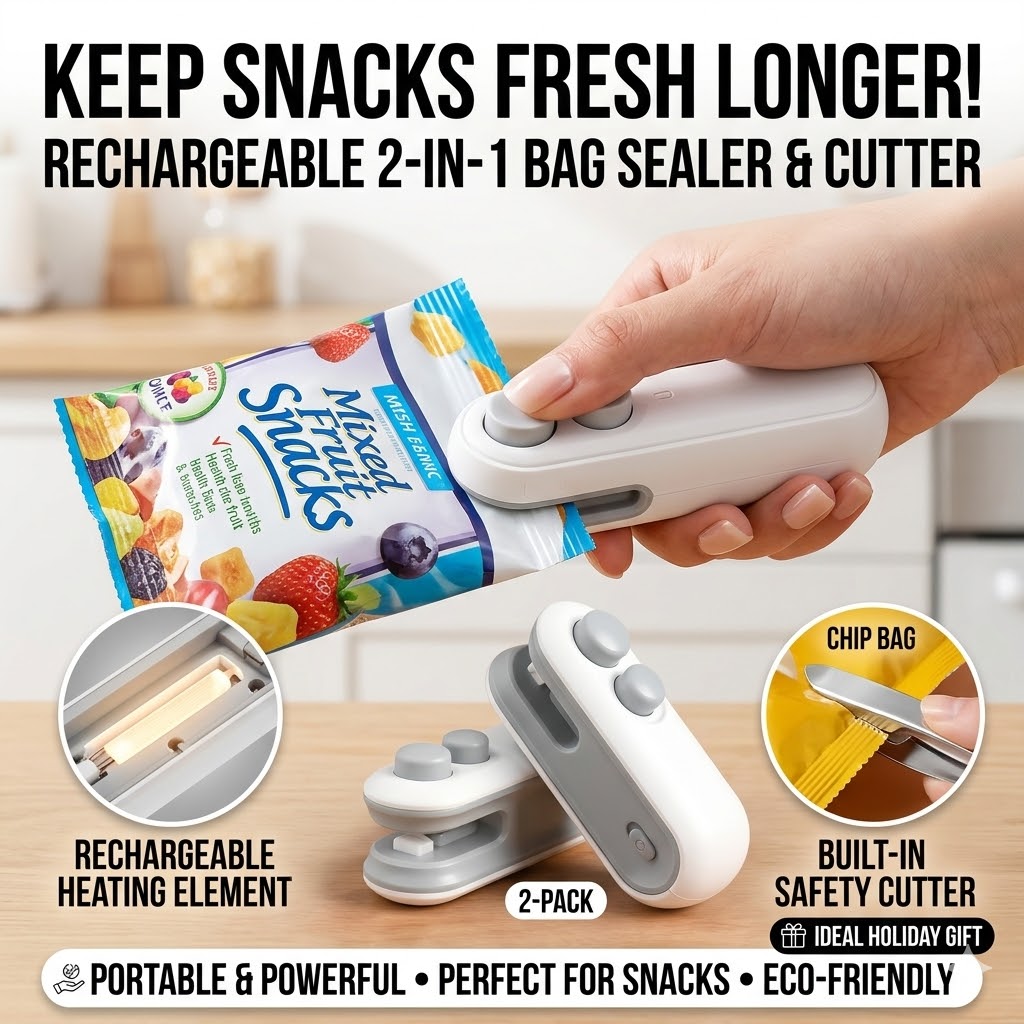 Mini Portable Snack Bag Sealer - Food Snacks Candy recension och pris