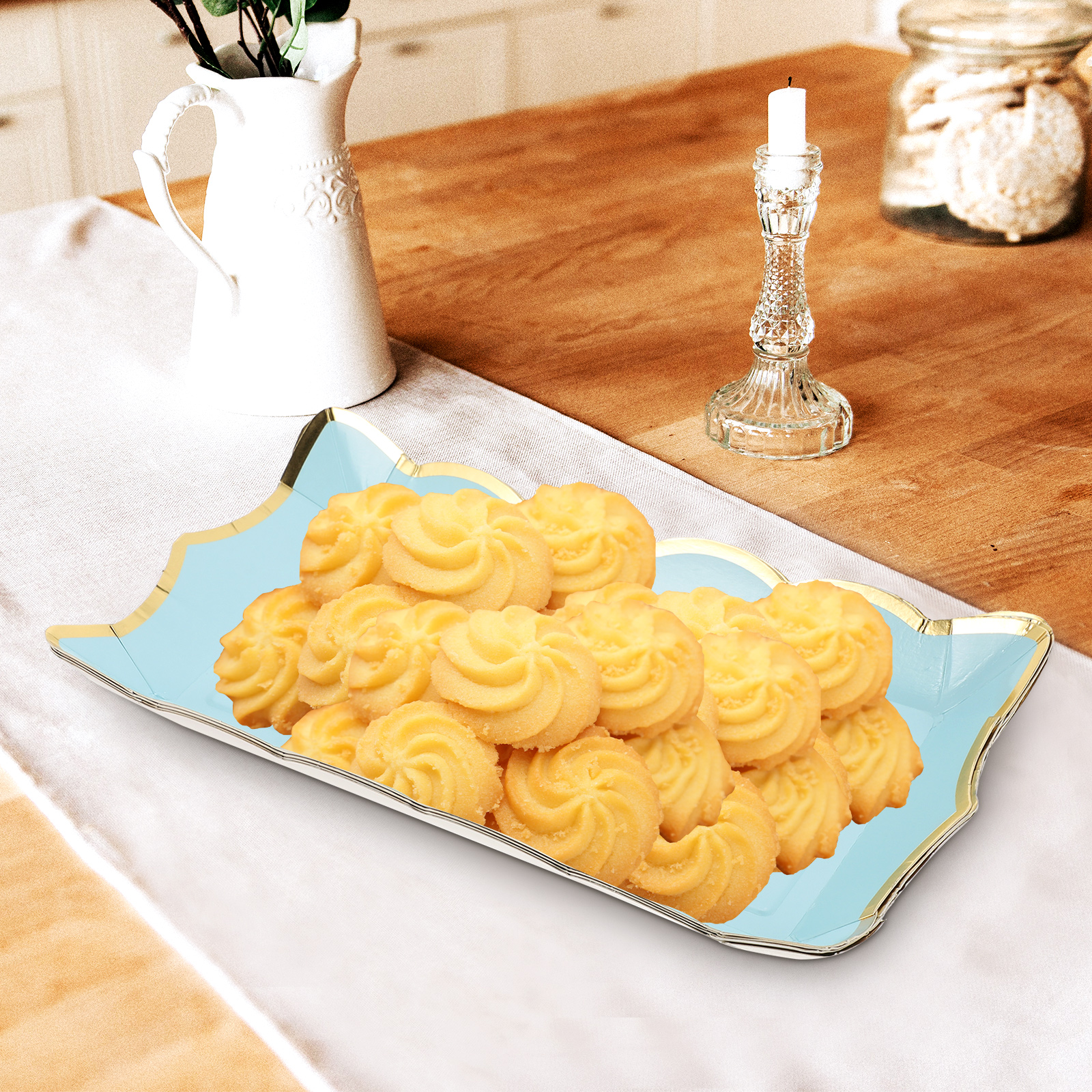 4pcs Disposable Serve Tray Foo - Food Platter Snacks recension och pris