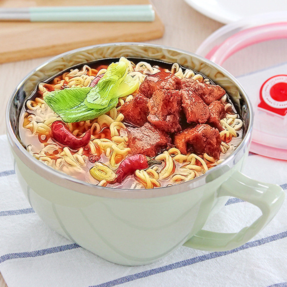 Green Stainless Steel Noodle B - Food Snacks That Are Green recension och pris