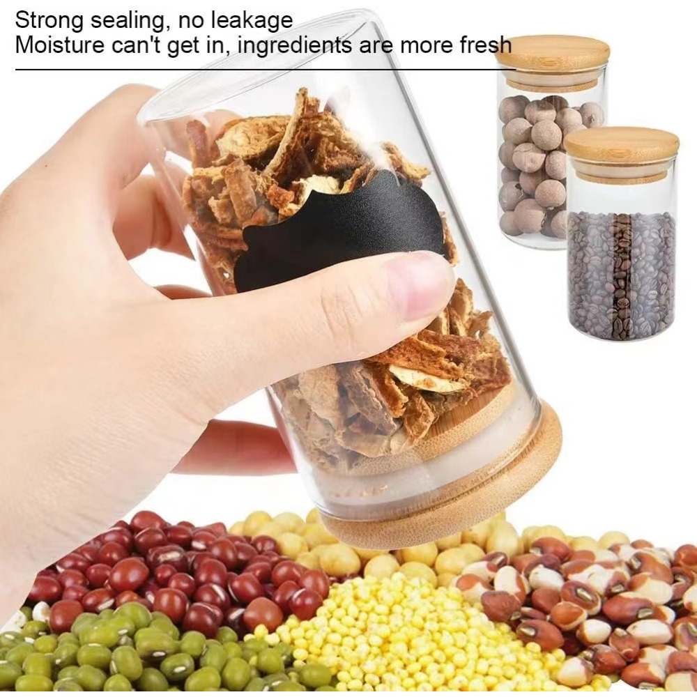 Glass Food Storage Tank with M - Food Snacks Candy recension och pris