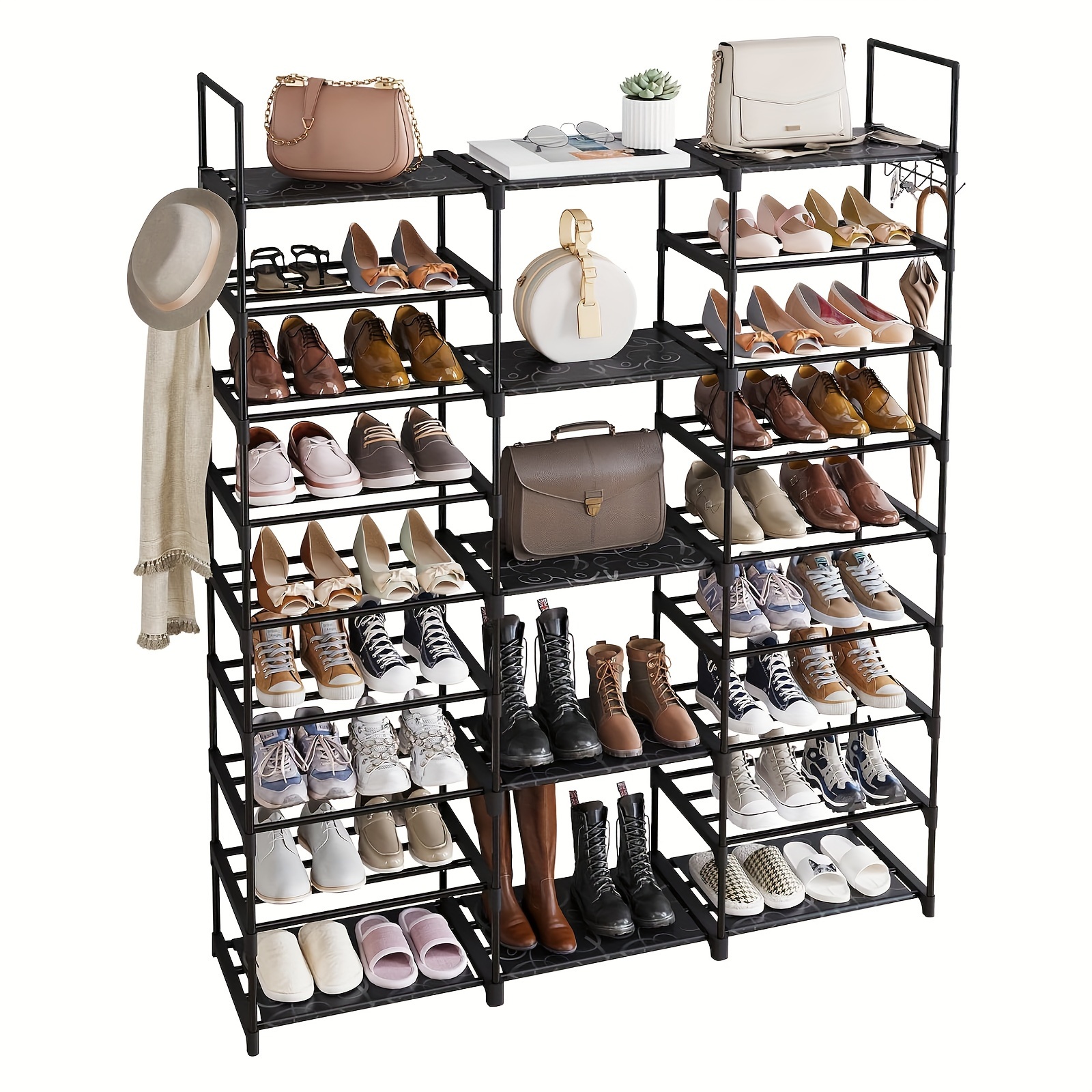1pc 9 Tier Shoe Rack Organizer - Food X recension och pris