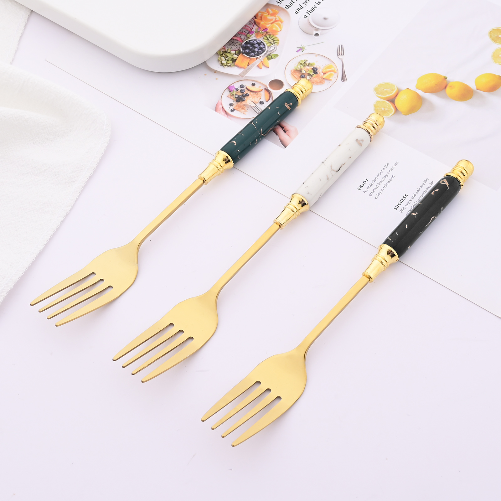12Pcs Creative Dessert Spoon F - Food Snacks That Are Green recension och pris