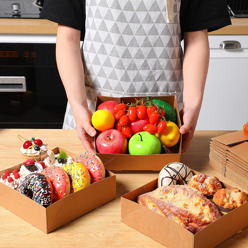 20/50Pcs Kraft Paper Food Tray - Fast Food With Snacks recension och pris