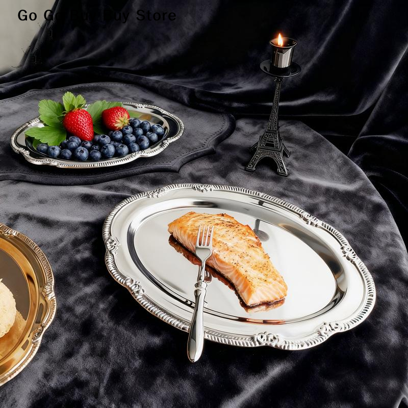 European Vintage Embossed Silv - Food Platter Snacks recension och pris