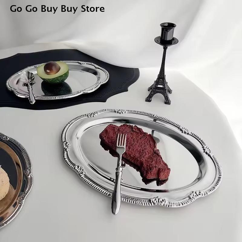 European Vintage Embossed Silv - Food Platter Snacks recension och pris