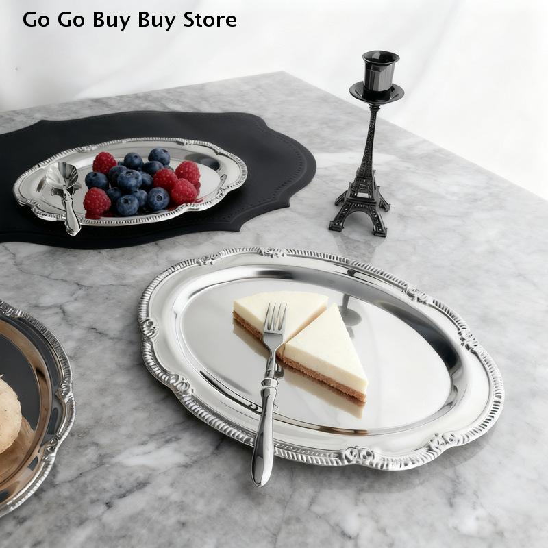 European Vintage Embossed Silv - Food Platter Snacks recension och pris