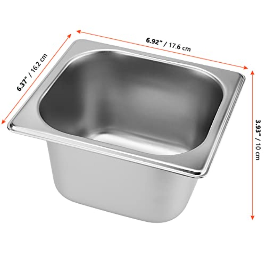 8 Pack 1/6 Size x 4 Inch Deep  - Food X recension och pris
