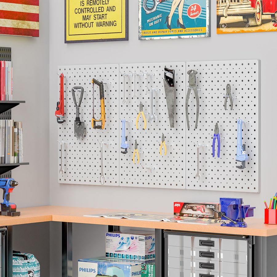 Metal Pegboard Panels, 16 x 12 - Food X recension och pris