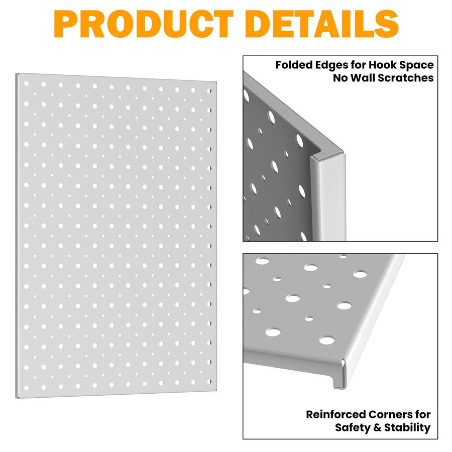 Metal Pegboard Panels, 16 x 12 - Food X recension och pris