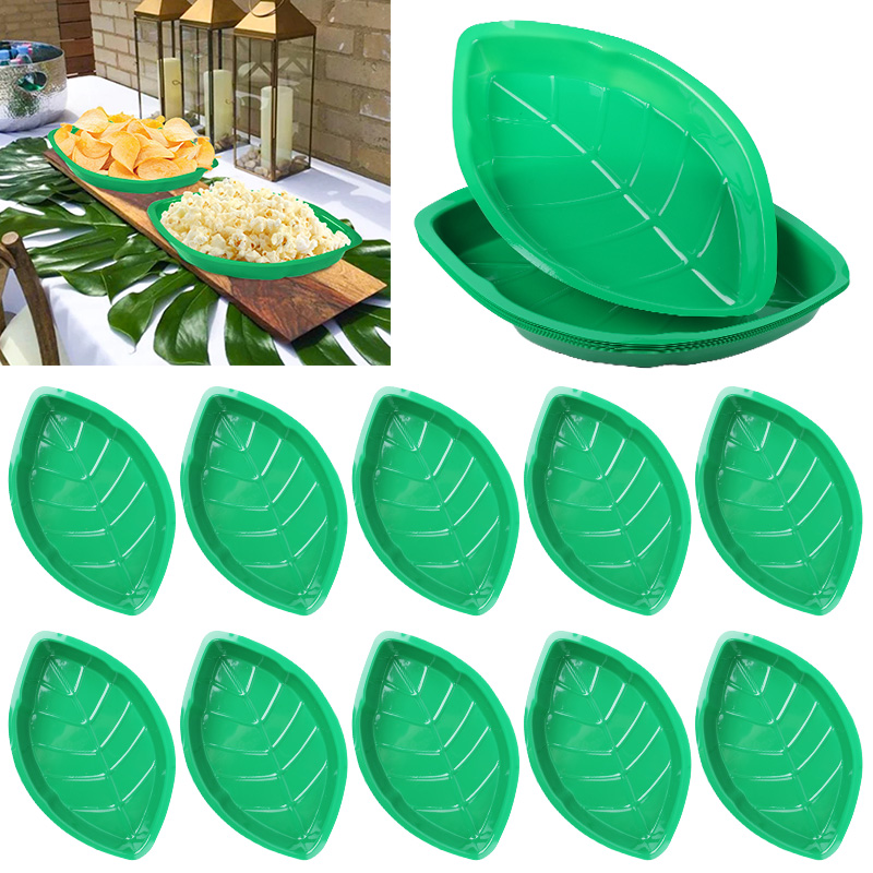 6Pcs Green Palm Leaf Plate Sna - Food Snacks That Are Green recension och pris