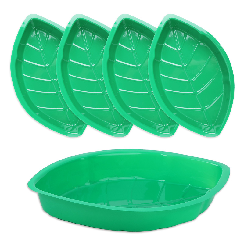 6Pcs Green Palm Leaf Plate Sna - Food Snacks That Are Green recension och pris