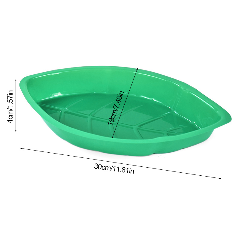 6Pcs Green Palm Leaf Plate Sna - Food Snacks That Are Green recension och pris