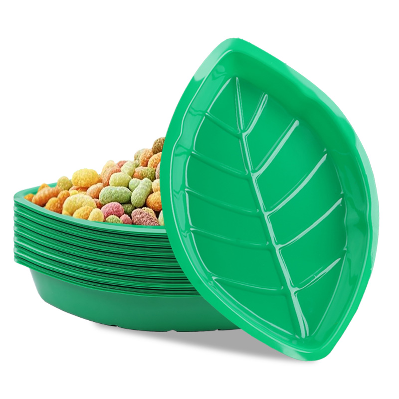 6Pcs Green Palm Leaf Plate Sna - Food Snacks That Are Green recension och pris