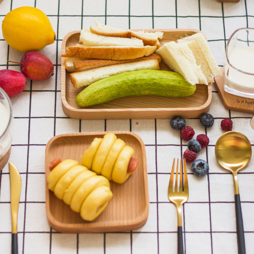 Eco Friendly Beechwood Square  - Food Platter Snacks recension och pris