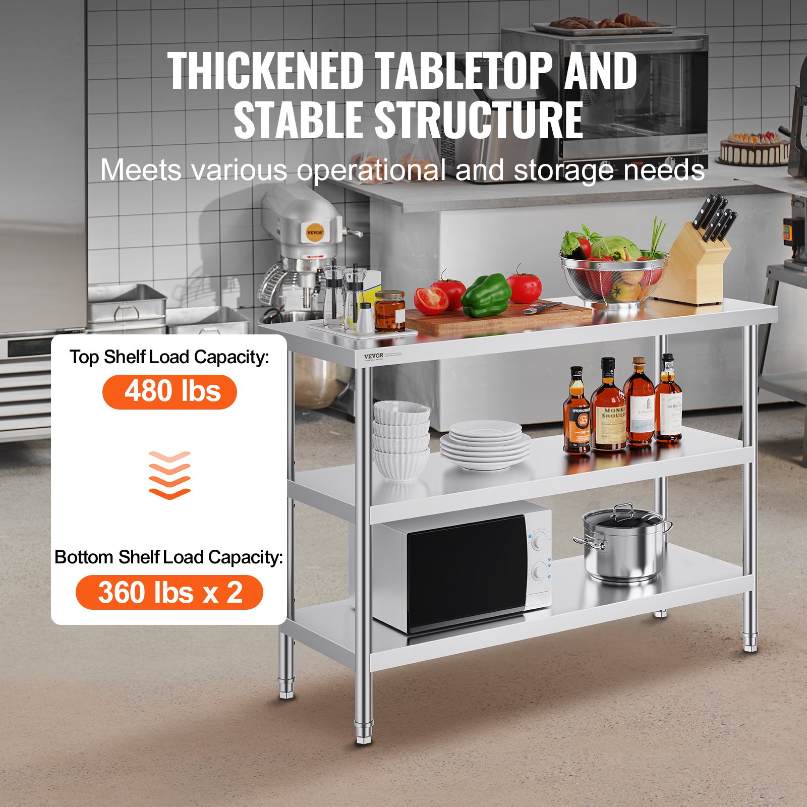 Stainless Steel Food Prep Tabl - Food X recension och pris