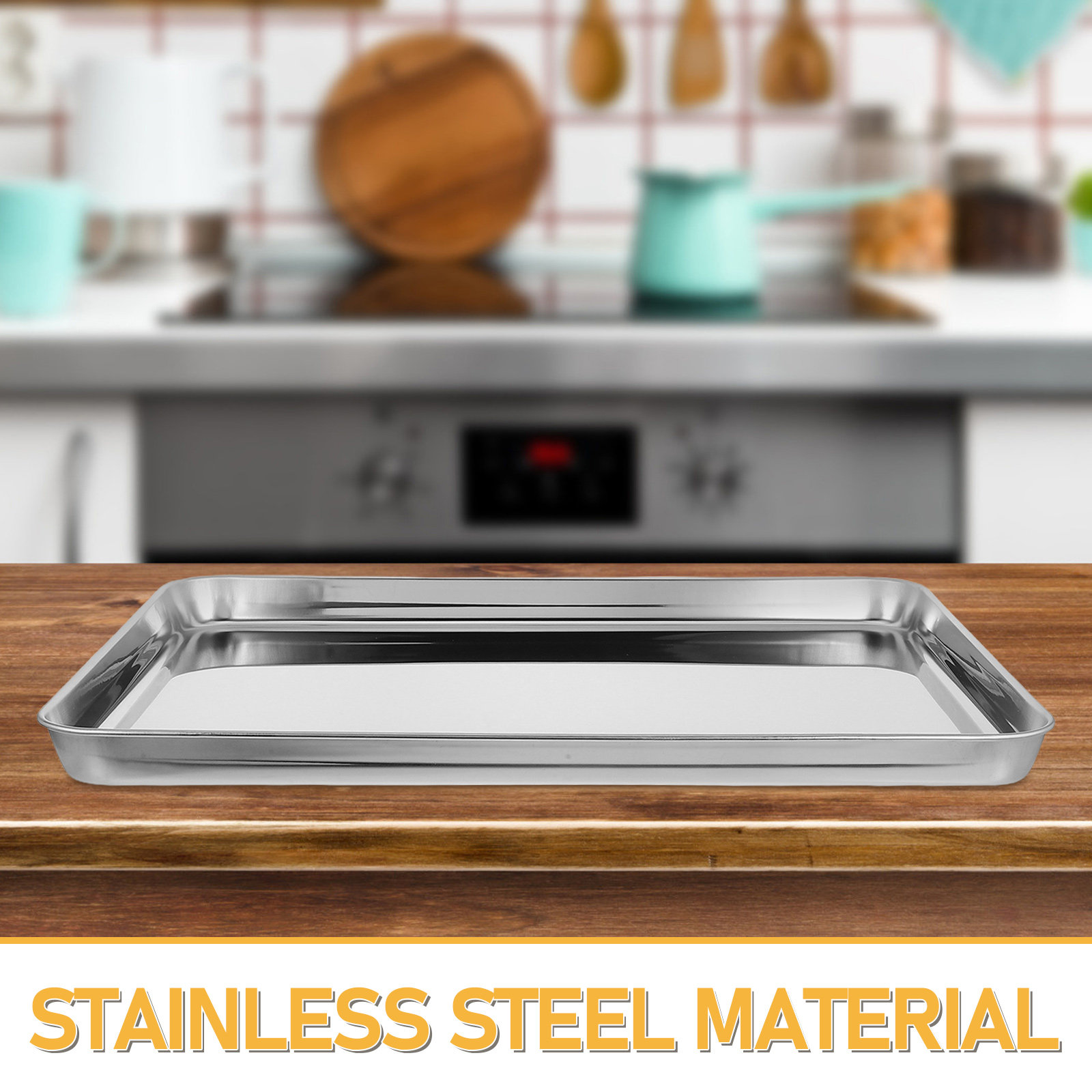 Polished Stainless Steel Recta - Food Platter Snacks recension och pris