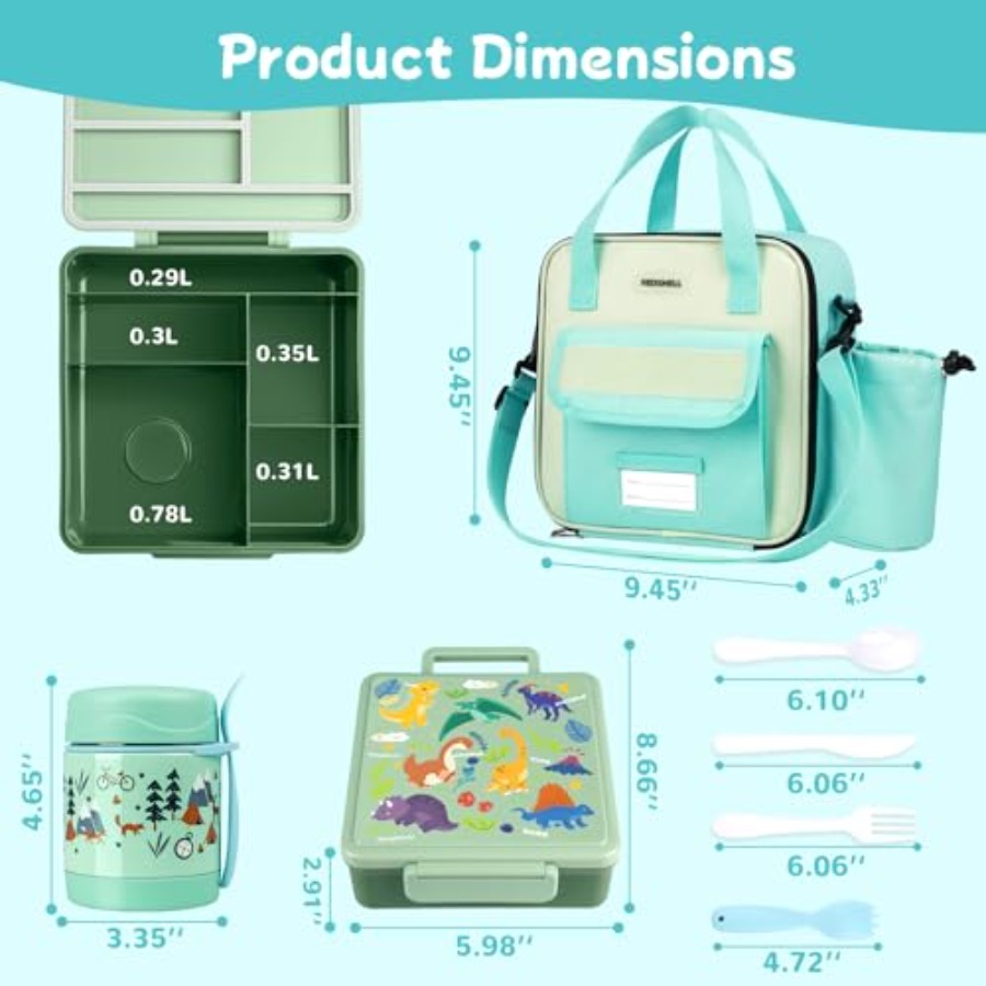Bento Lunch Box for Set, Leakp - Food Snacks For Toddlers recension och pris