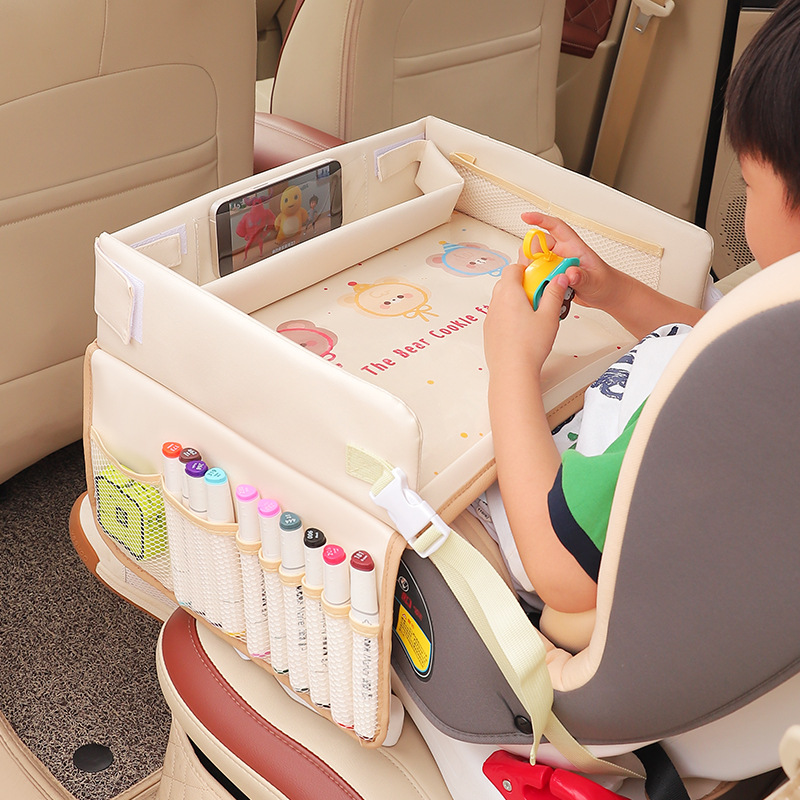 Cartoon Kids Car Seat Tray Tab - Food Snacks For Toddlers recension och pris