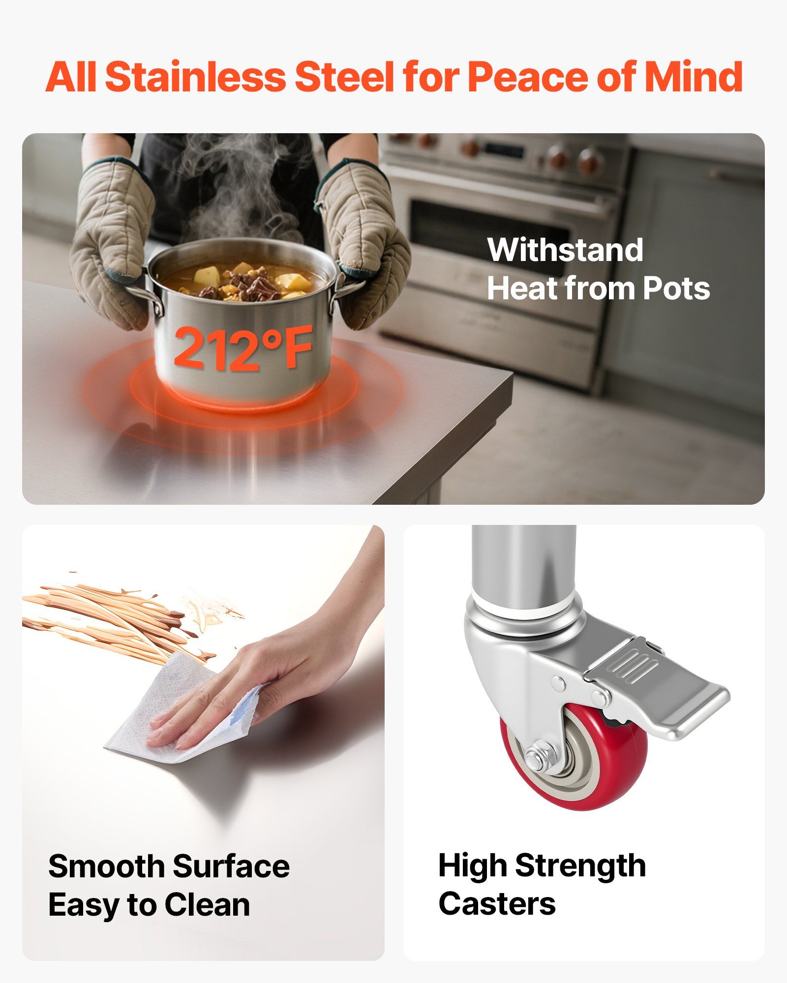 Stainless Steel Table, 24 x 30 - Food X recension och pris