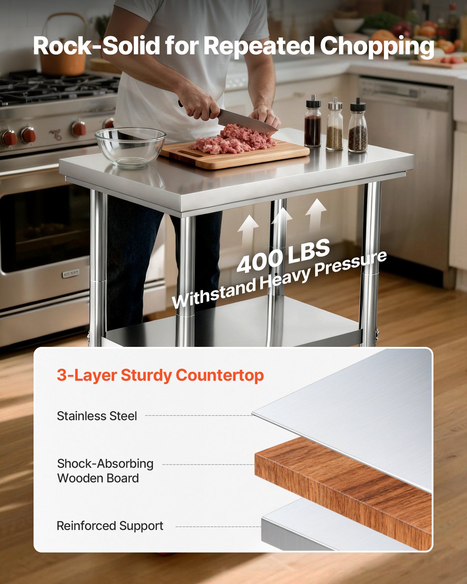 Stainless Steel Table, 24 x 30 - Food X recension och pris