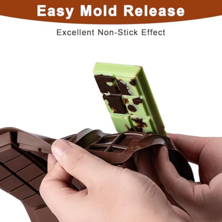 Chocolate Bar Mold Non-Stick C - Food Snacks Candy recension och pris