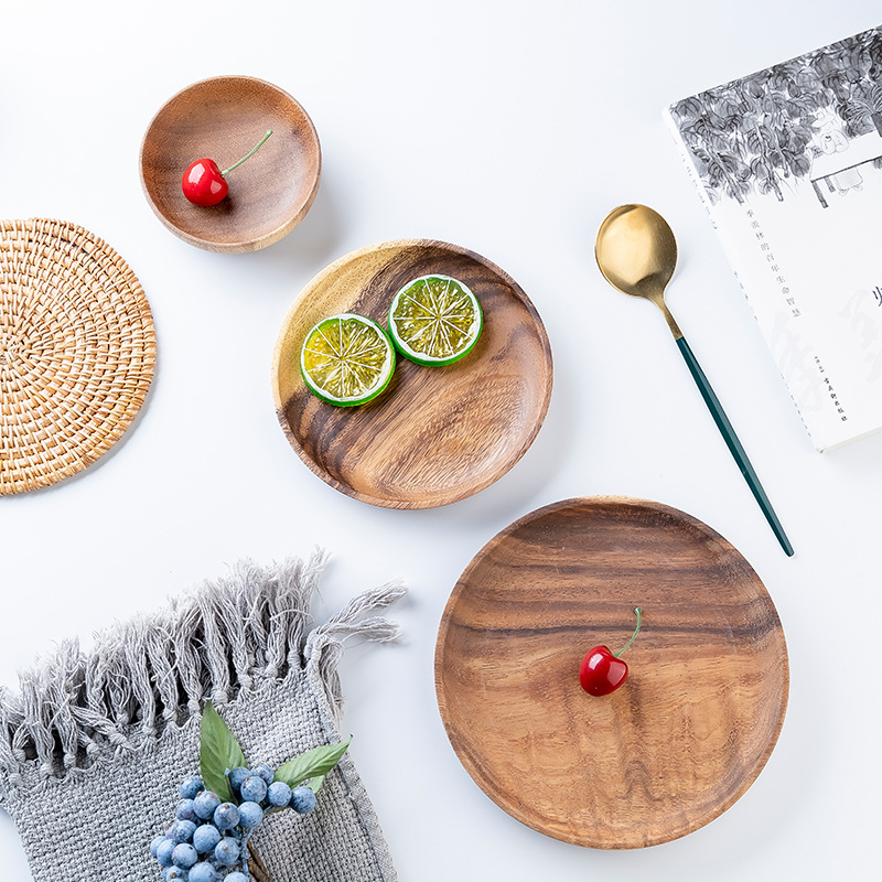 Wooden Dinner Plates Household - Food In Japanese Snacks recension och pris