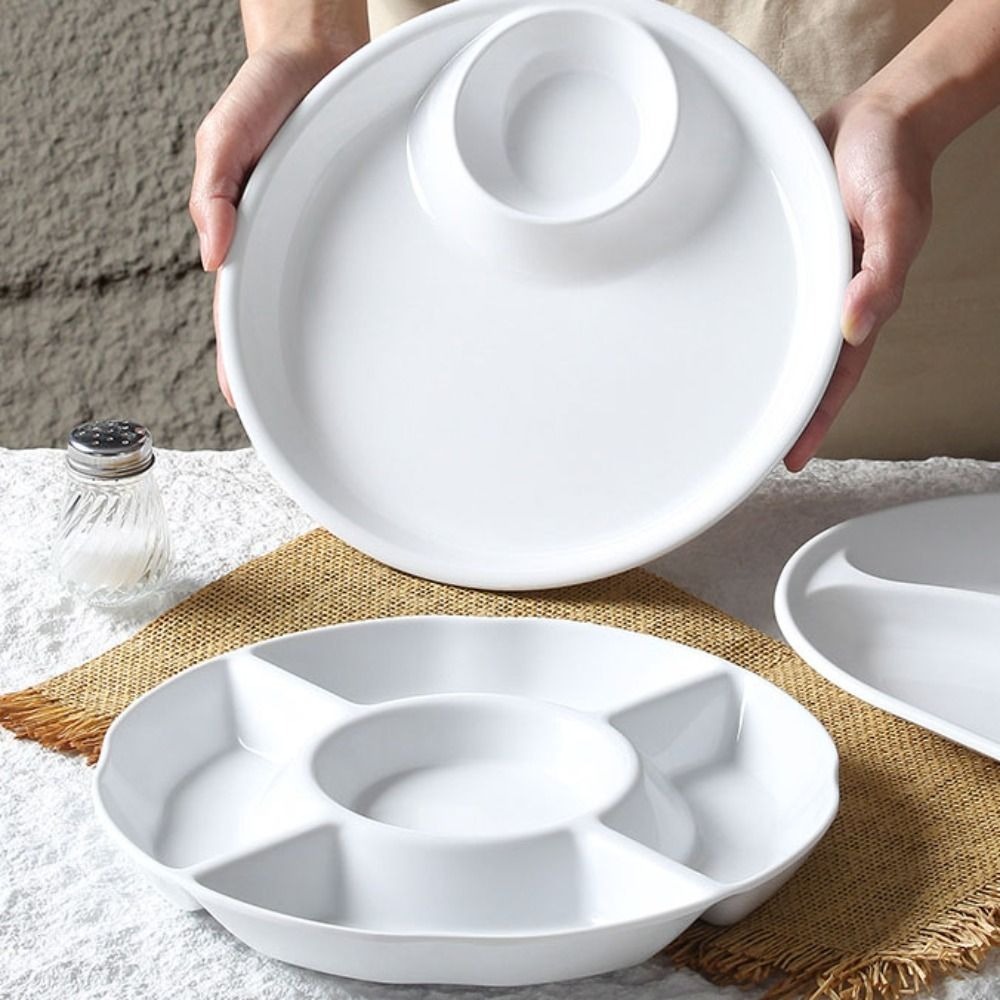 Melamine Food Serving Tray Div - Food Platter Snacks recension och pris
