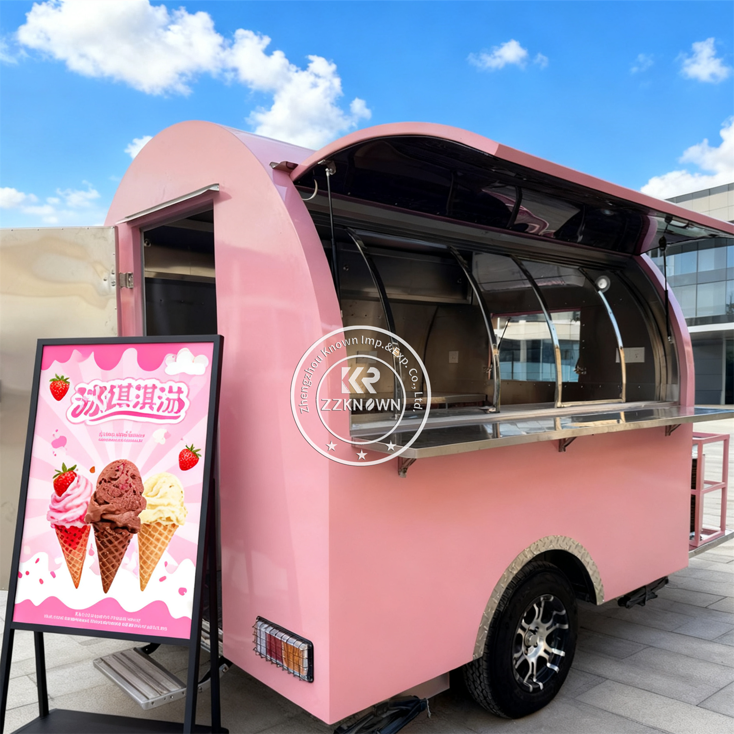 Outdoor Food Trailer Street Pi - Fast Food With Snacks recension och pris