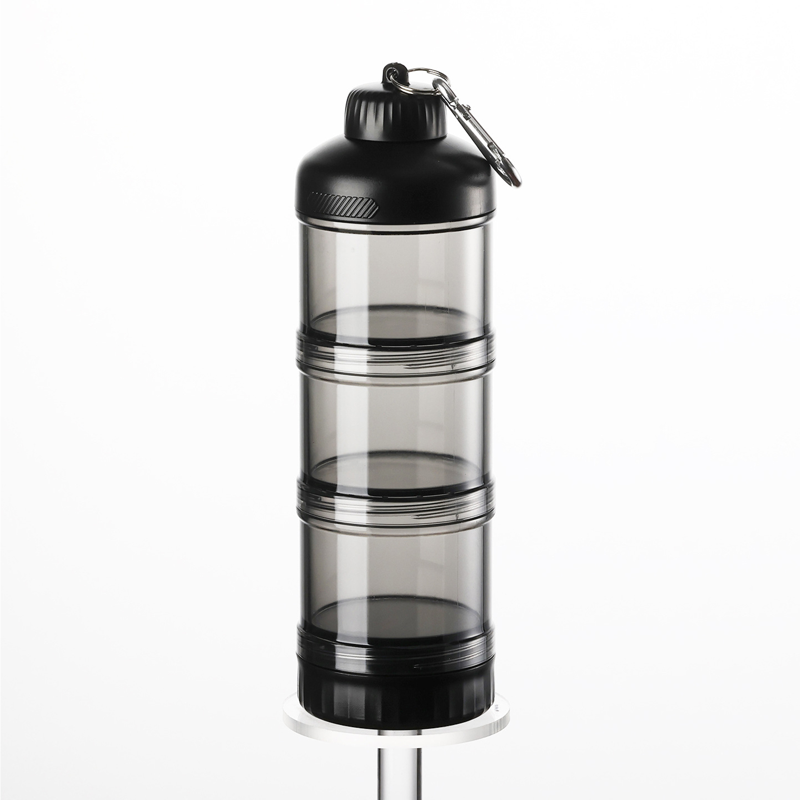 Portable 3-Layer Powder Dispen - Food Protein Snacks recension och pris