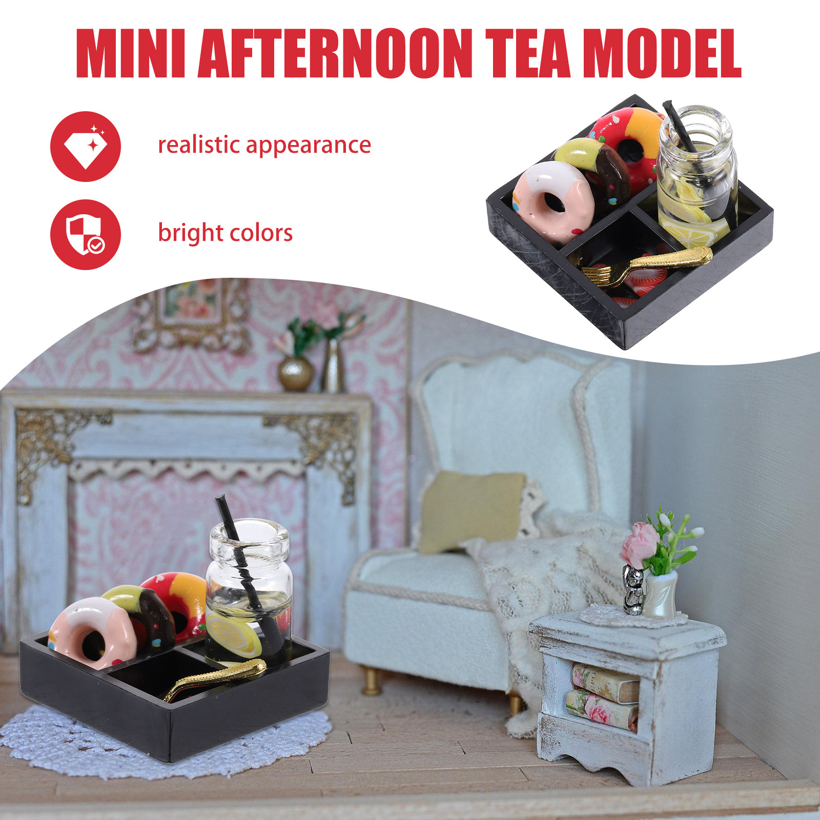 1Set Miniature Afternoon Tea S - Food Platter Snacks recension och pris